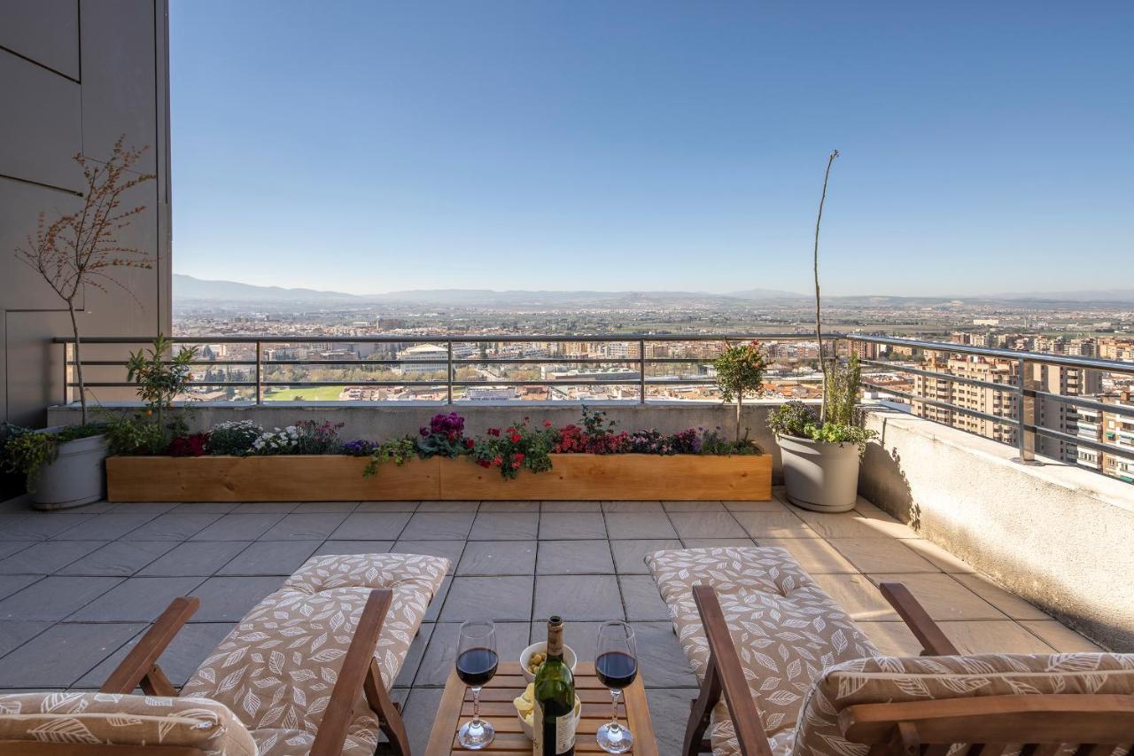 Atico Top Granada, Penthouse, 18-19Th Floor, City Centre, Views, Terrace, Free Parking Esterno foto