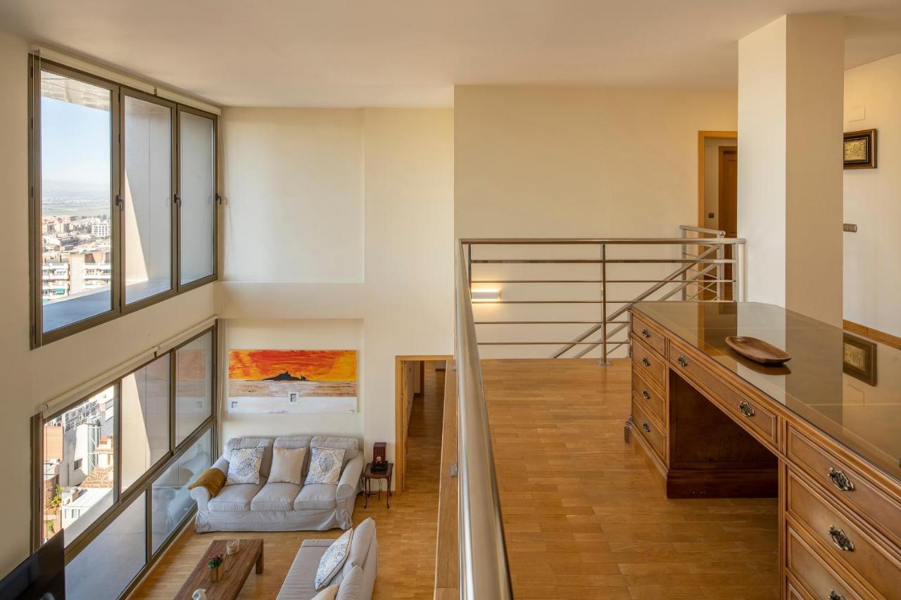 Atico Top Granada, Penthouse, 18-19Th Floor, City Centre, Views, Terrace, Free Parking Esterno foto