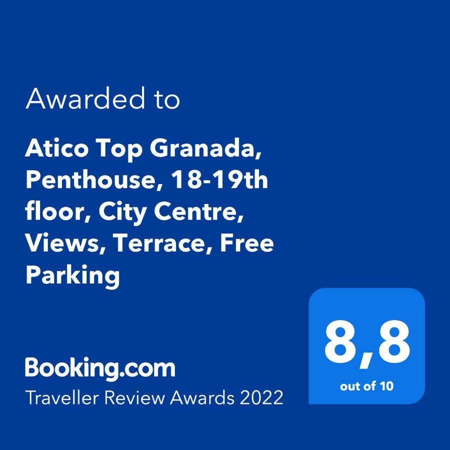 Atico Top Granada, Penthouse, 18-19Th Floor, City Centre, Views, Terrace, Free Parking Esterno foto